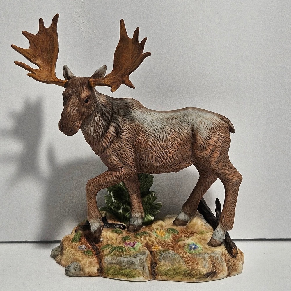 Lenox King of the Woods Moose Woodland Animal Collection Figurine 2003 NIB
